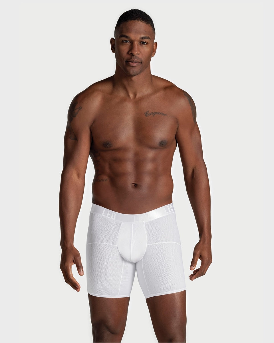 Leo superior fit microfiber long boxer brief