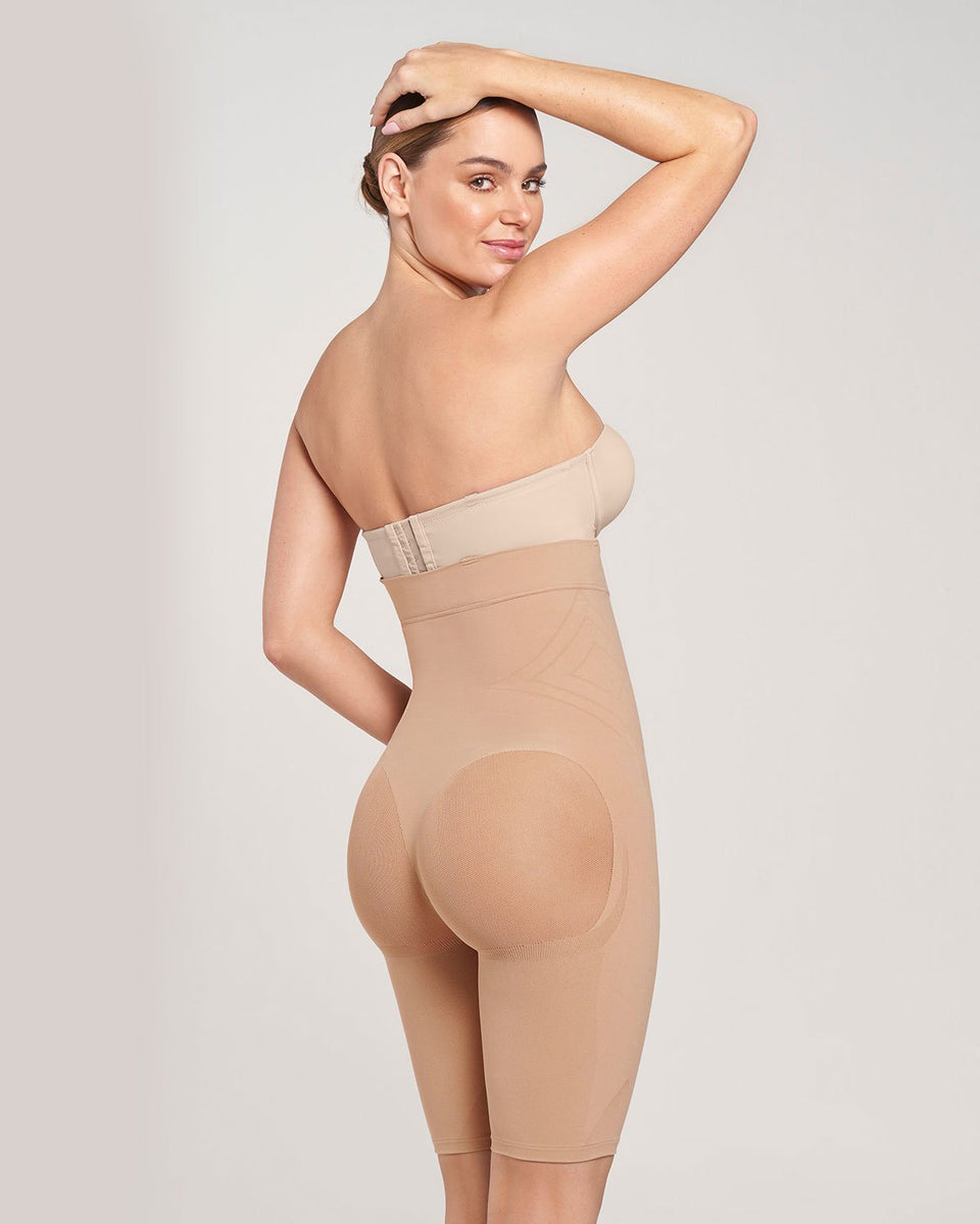 Body faja media pierna invisible con realce de glúteos