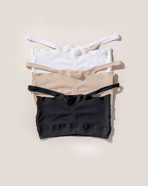 Paquete x 3 cómodos tops sin arco