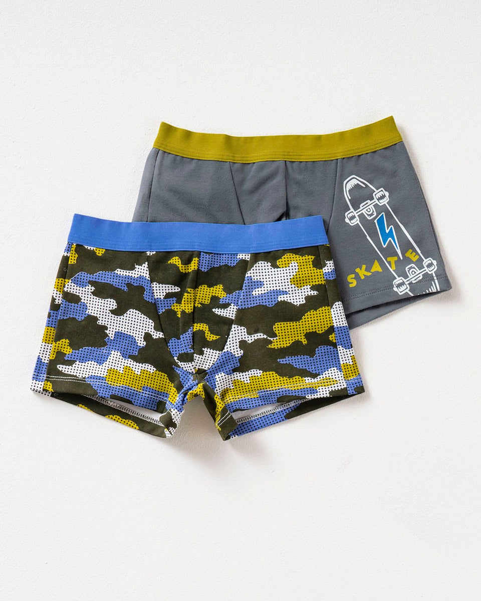 Paquete x2 bóxers en algodón para niños